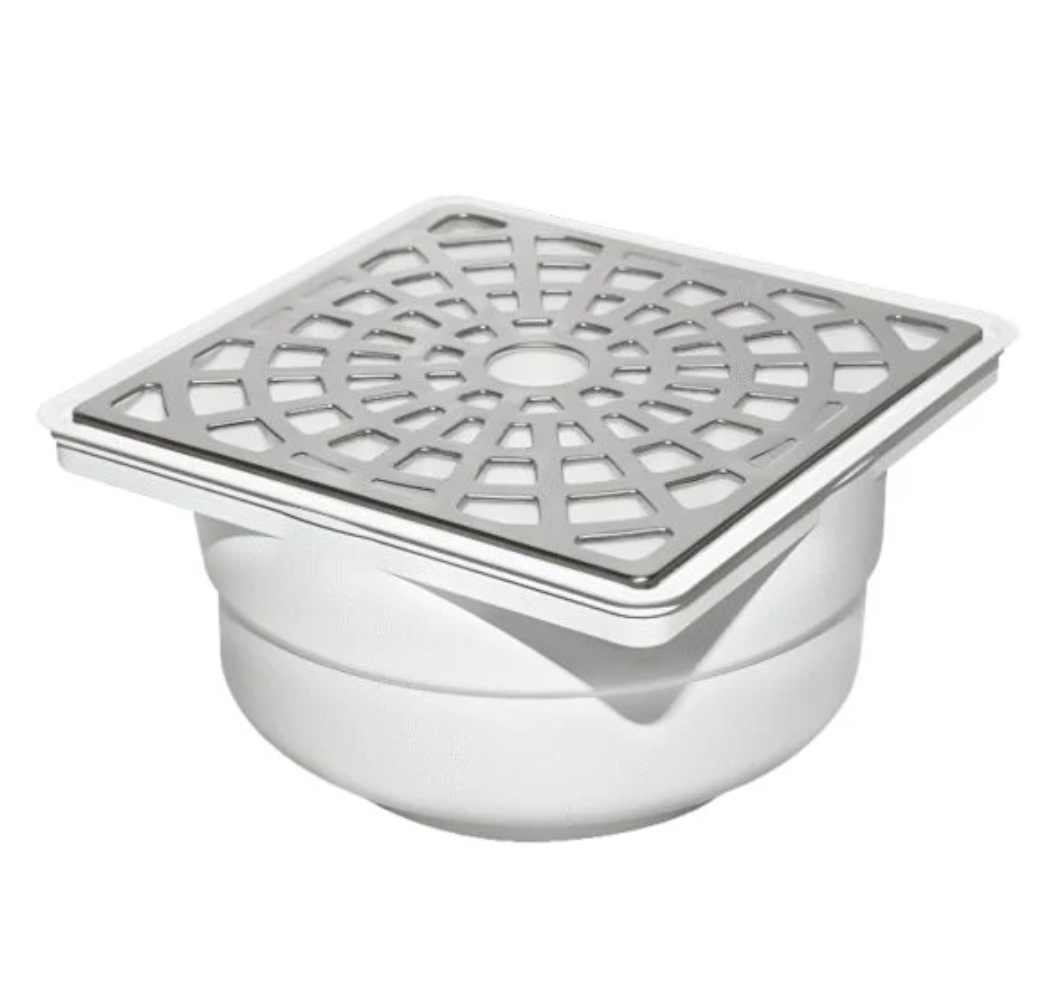 COLADERA UNIVERSAL CUADRADA CROMADA  GRANEL