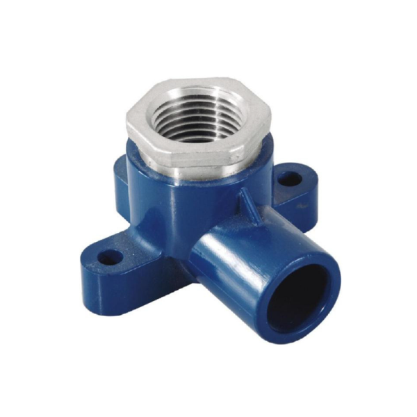 CODO CPVC AZUL C/OREJA INS. METALICO 1/2 PULG