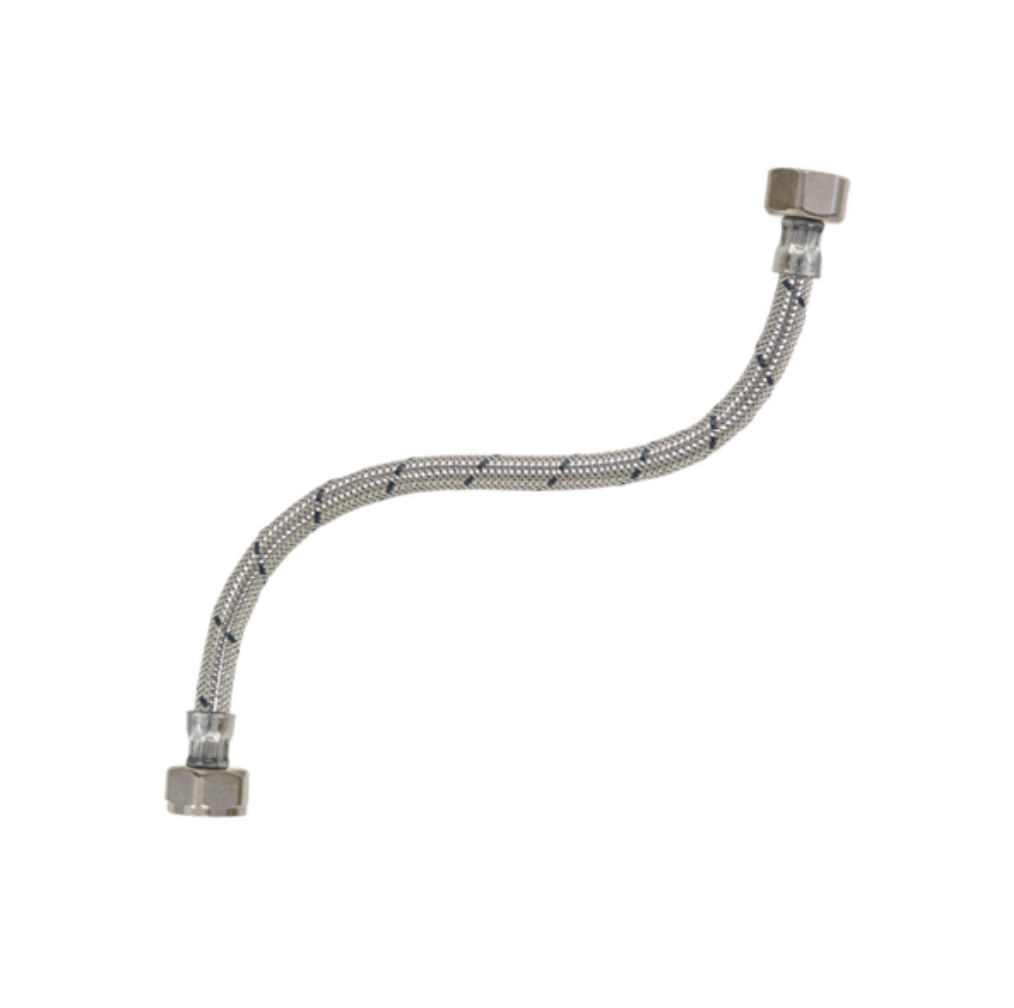 MANGUERA LAV. DE ALUMINIO 1/2X1/2 40CM COBRECEL