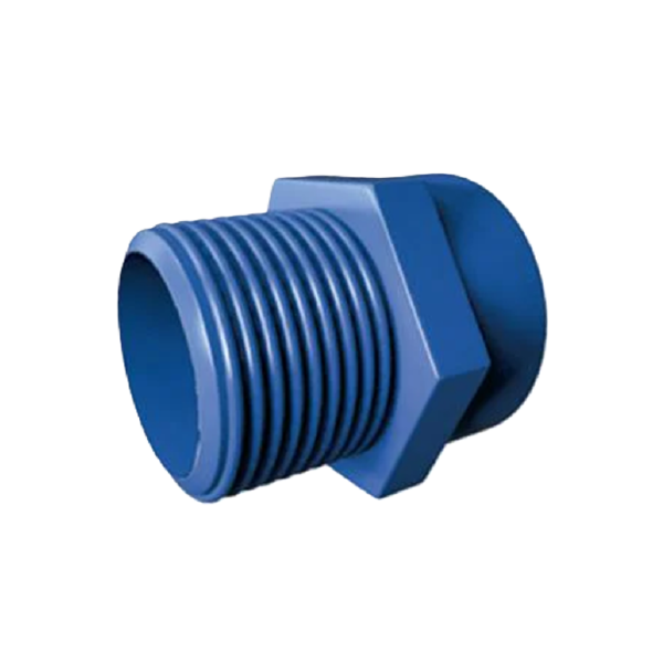 CONECTOR ROSCA MACHO CPVC AZUL 1 PULG